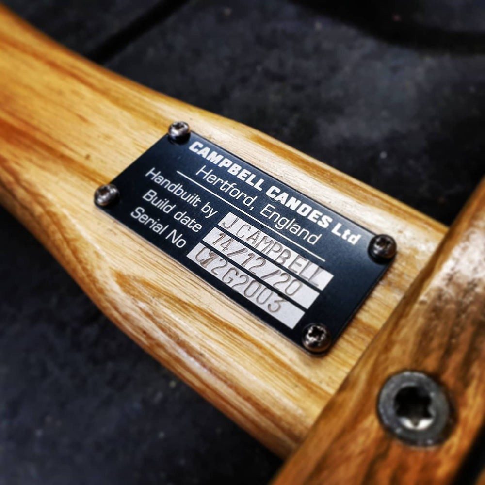 Every canoe carries its own nameplate